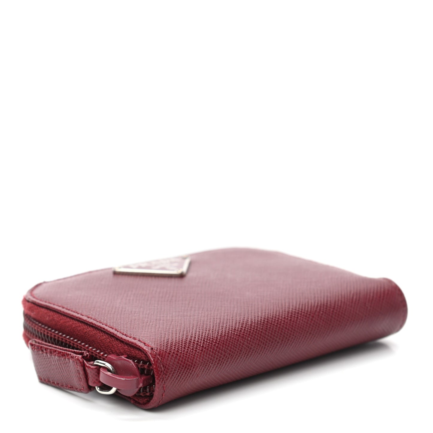 Saffiano Zip Coin Purse Cerise