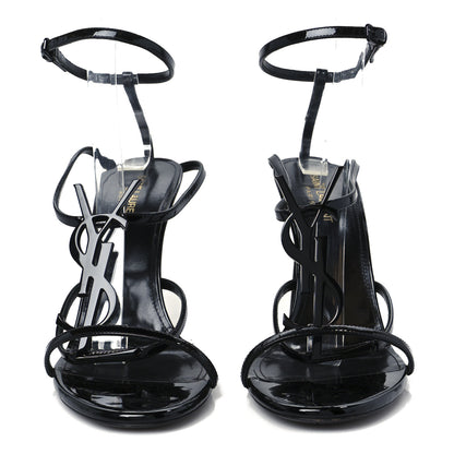 Saint Laurent Patent Cassandra 95 Sandals 41.5 Black 3 of 10