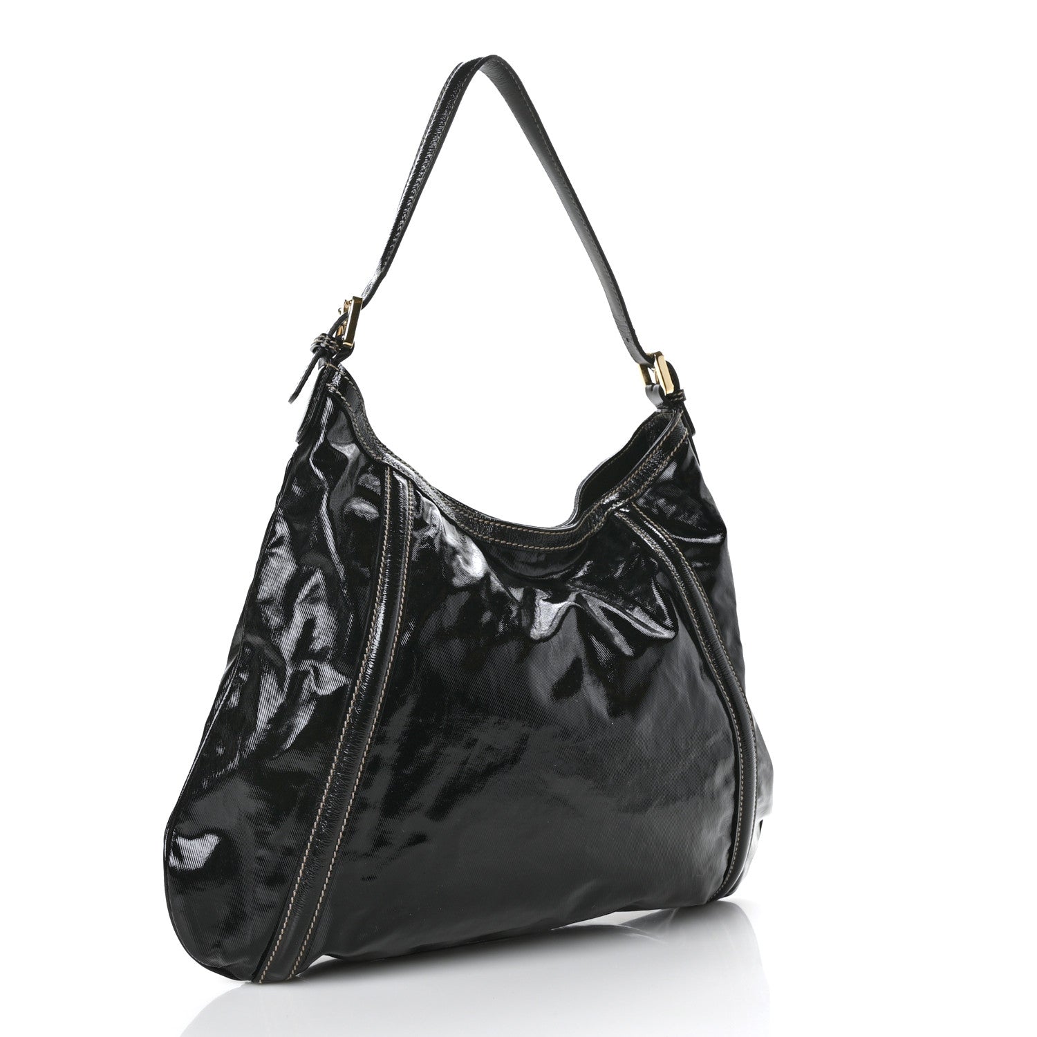 Gucci Dialux Medium Britt Shoulder Bag Black 2 of 6