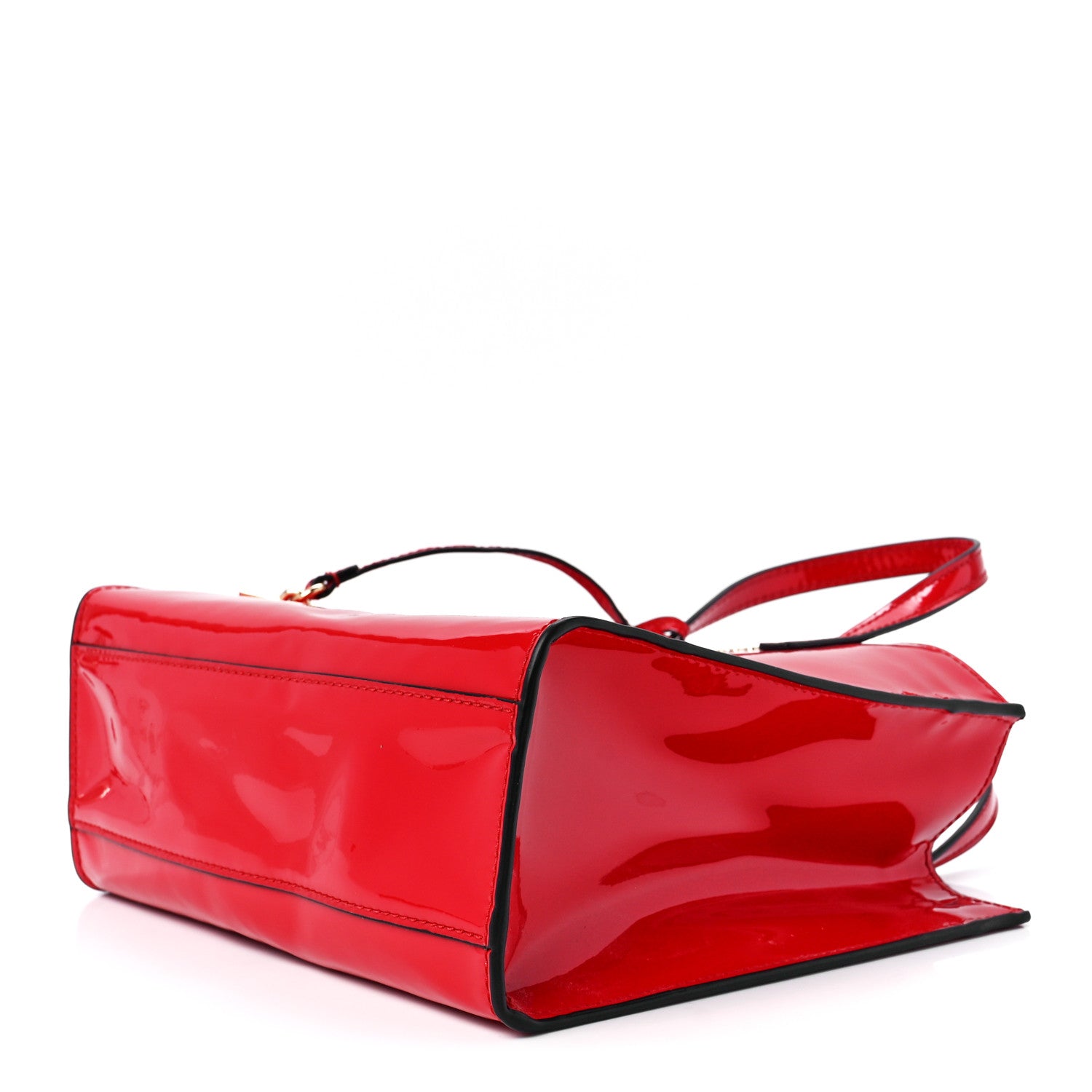 Marc Jacobs Patent Calfskin Mini Grind Tote Valiant Poppy 8 of 10