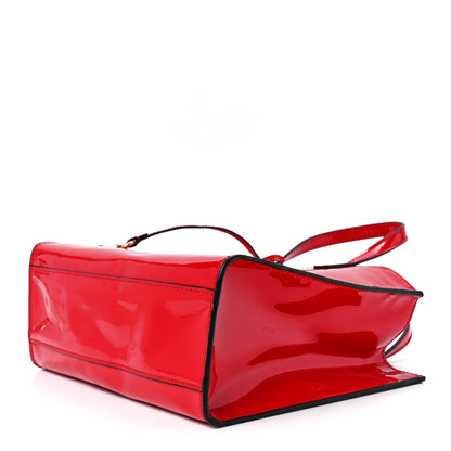 Marc Jacobs Patent Calfskin Mini Grind Tote Valiant Poppy 8 of 10