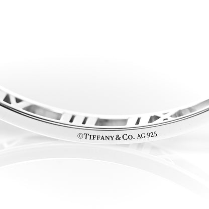 Tiffany Sterling Silver Narrow Atlas Open Bangle Bracelet 4 of 4