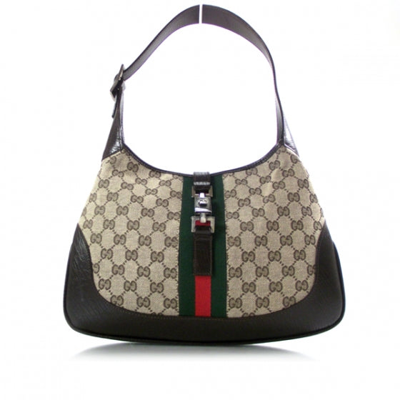 Canvas Monogram Jackie O Hobo