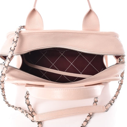 Chanel Caviar Quilted Small Deauville Bowling Bag Light Pink 5 of 13