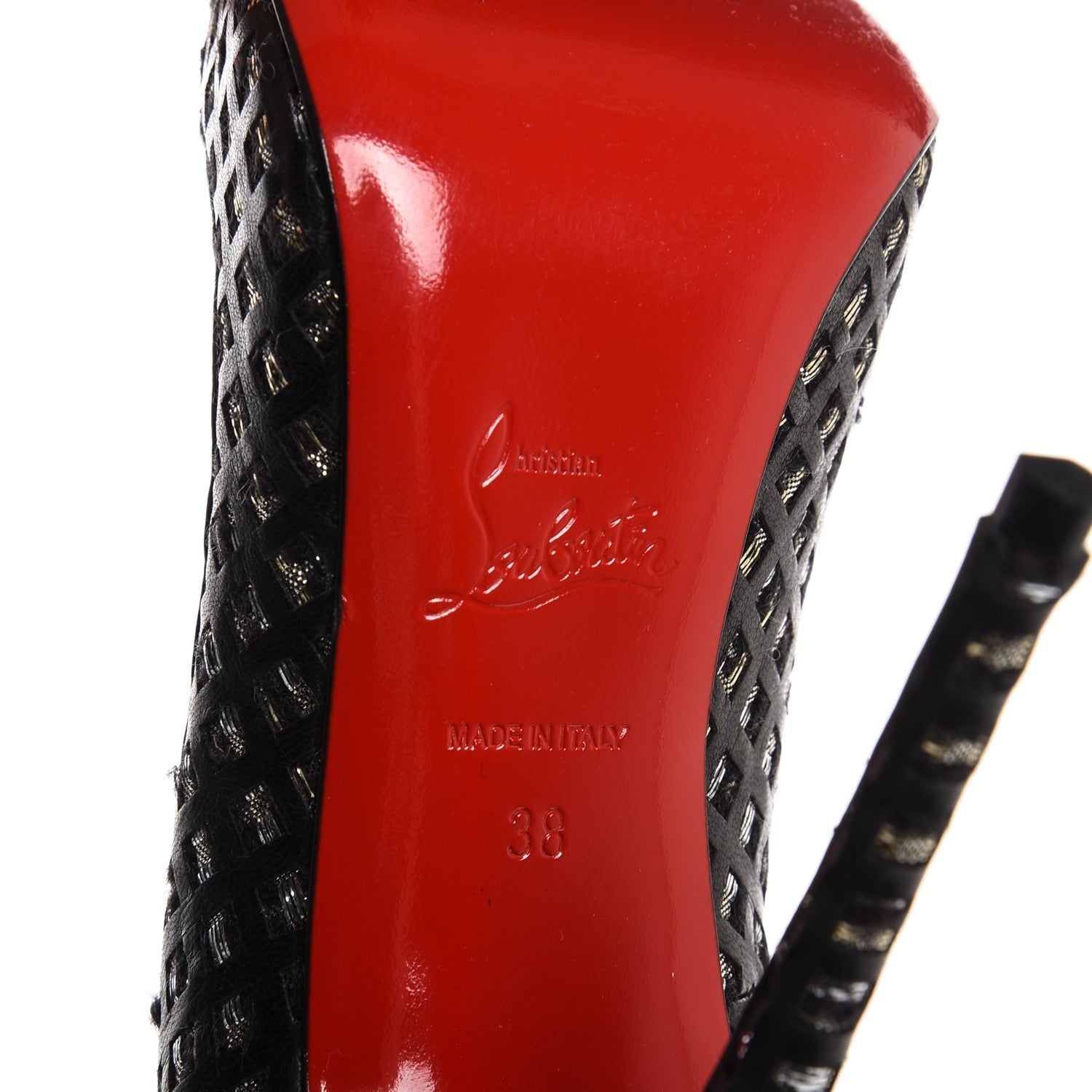 Christian Louboutin Optic Mosaico Nappa So Kate 120 Pumps 38 Black 6 of 7