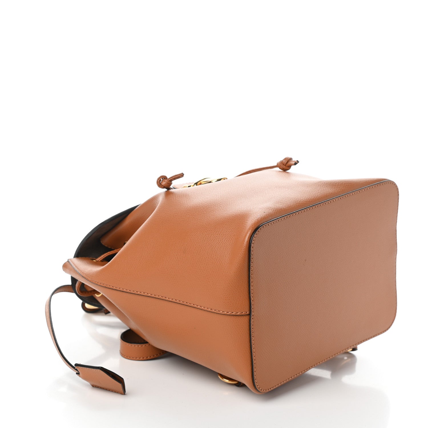 Fendi Vitello Cruise F is Fendi Drawstring Backpack Nocciola 4 of 9