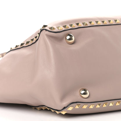 Valentino Garavani Vitello Medium Rockstud Tote Poudre 8 of 11