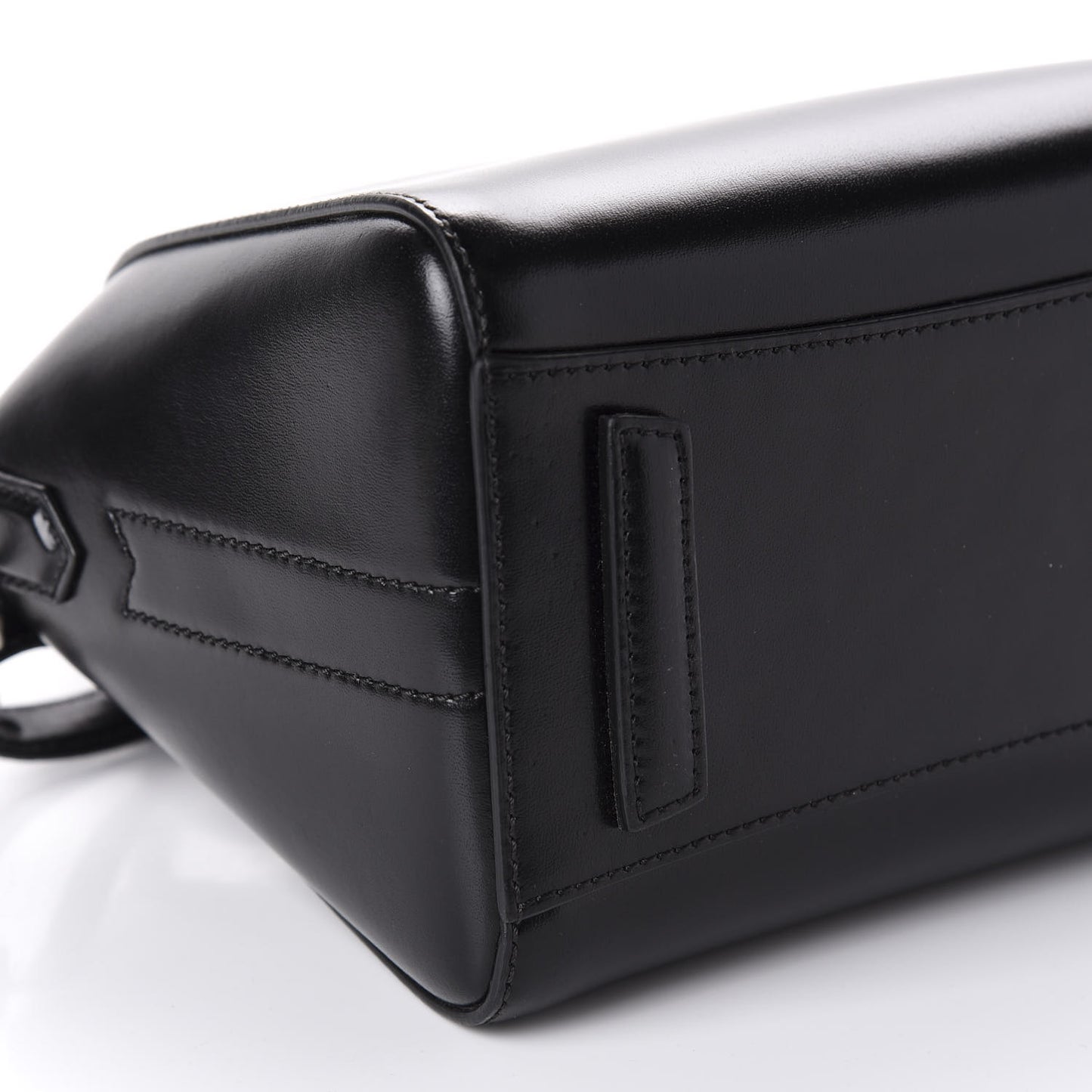Shiny Lord Calfskin Mini Antigona Black