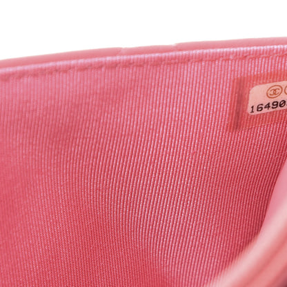 Chanel Lambskin Quilted Wallet On Chain WOC Pink 9 of 11