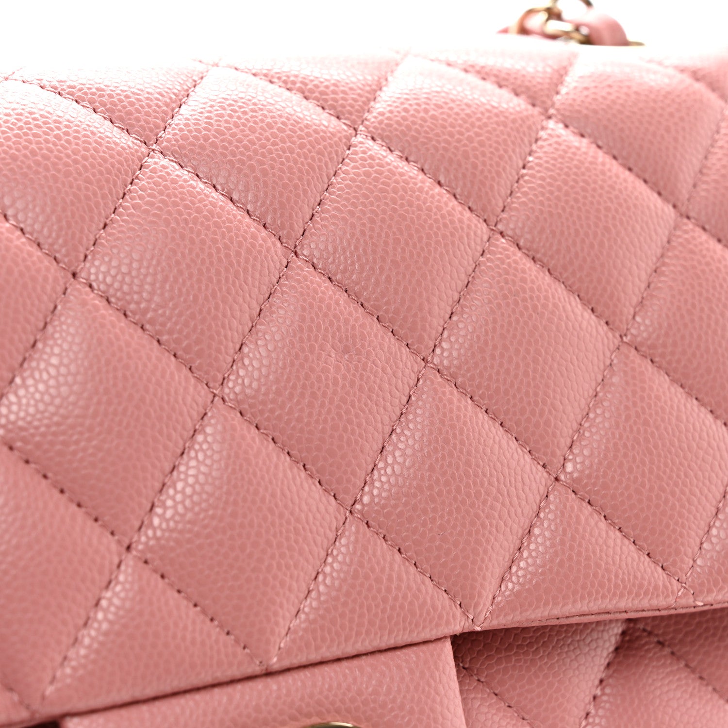 Chanel Caviar Quilted Medium Double Flap Pink 11 of 11