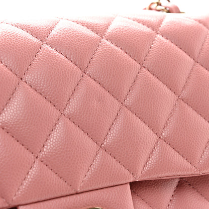 Chanel Caviar Quilted Medium Double Flap Pink 11 of 11