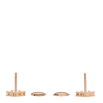 Van Cleef & Arpels 18K Rose Gold Carnelian Sweet Alhambra Earrings 3 of 5