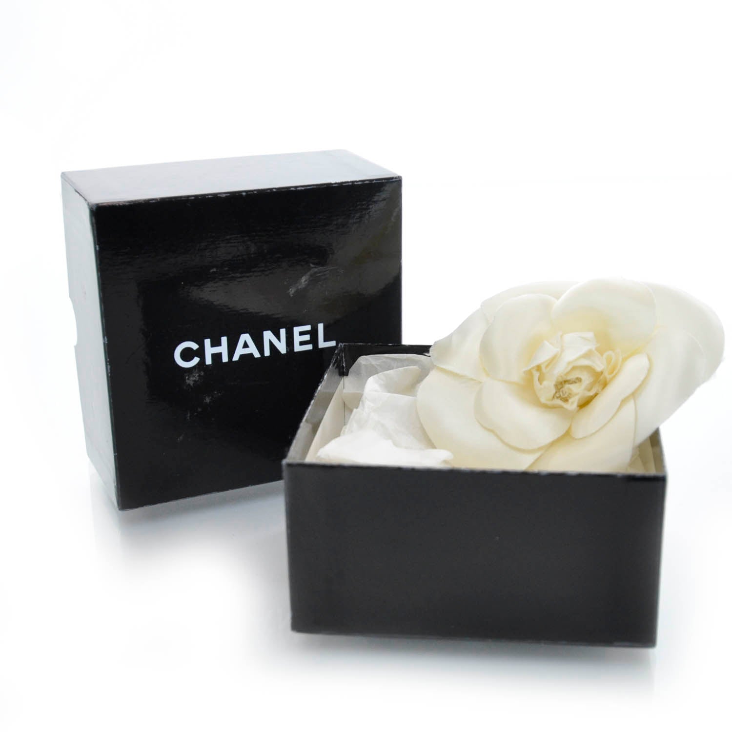 Chanel Satin Camellia Pin Brooch 5 of 6