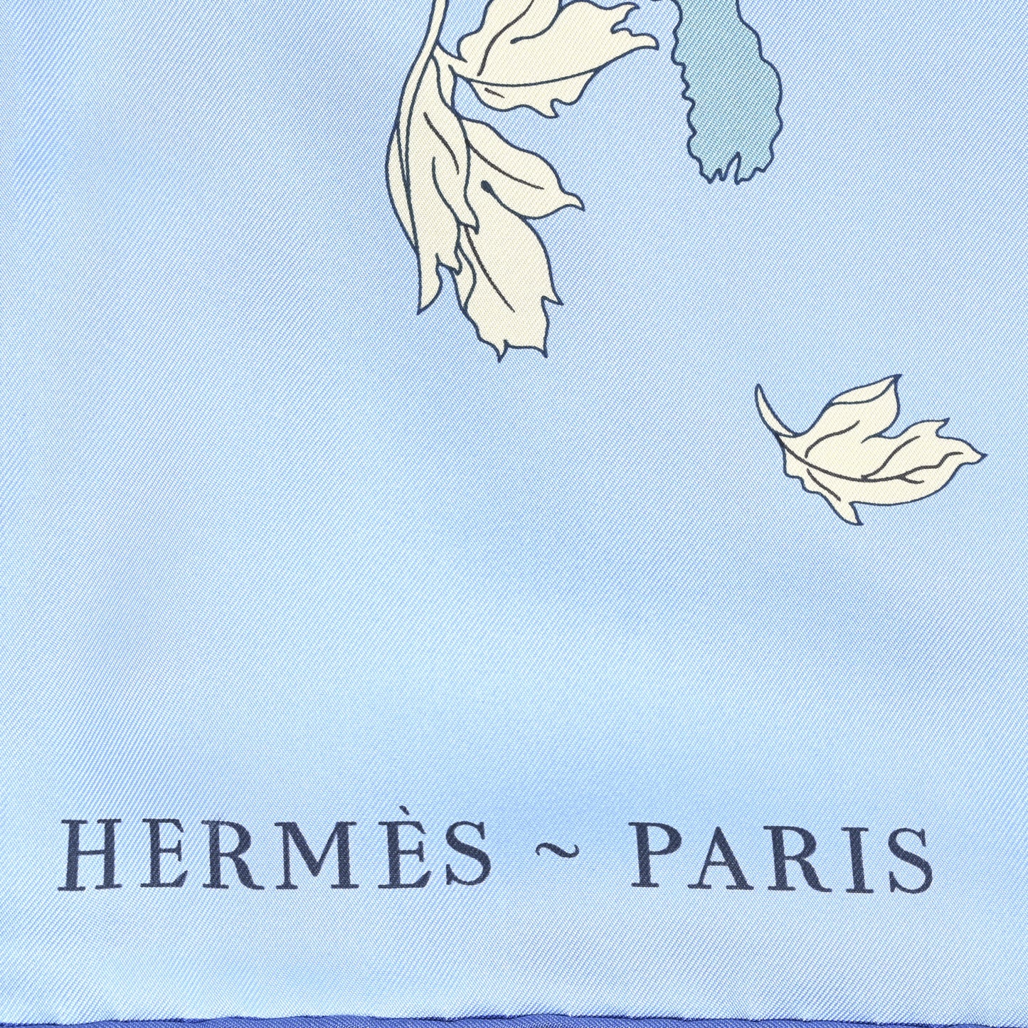 Silk Robe Legere Scarf 140  Bleu Vert Rose