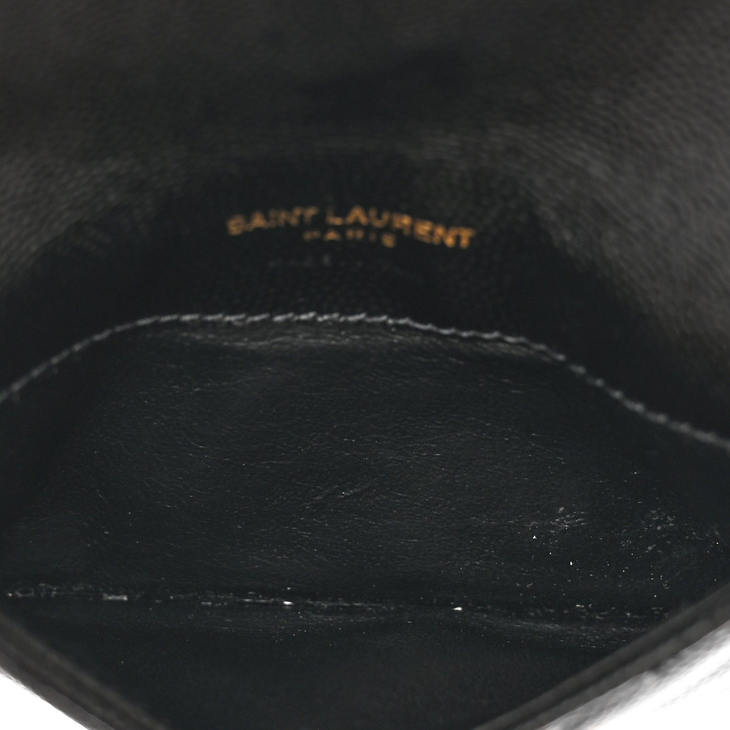 Grain De Poudre Matelasse Chevron Monogram Compact Wallet Black