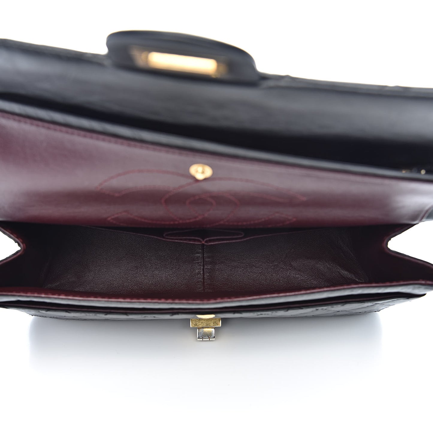 Aged Calfskin Quilted 2.55 Reissue 226 Flap Black