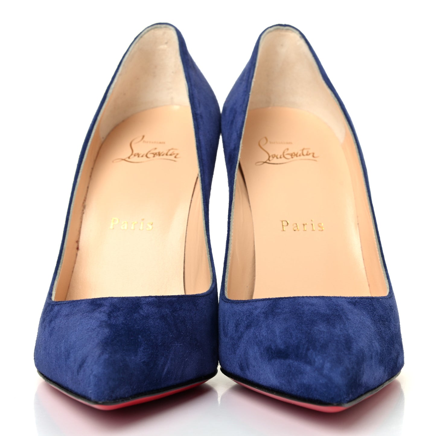 Veau Velours Pigalle Follies 100 Pumps 37 Metal Blue