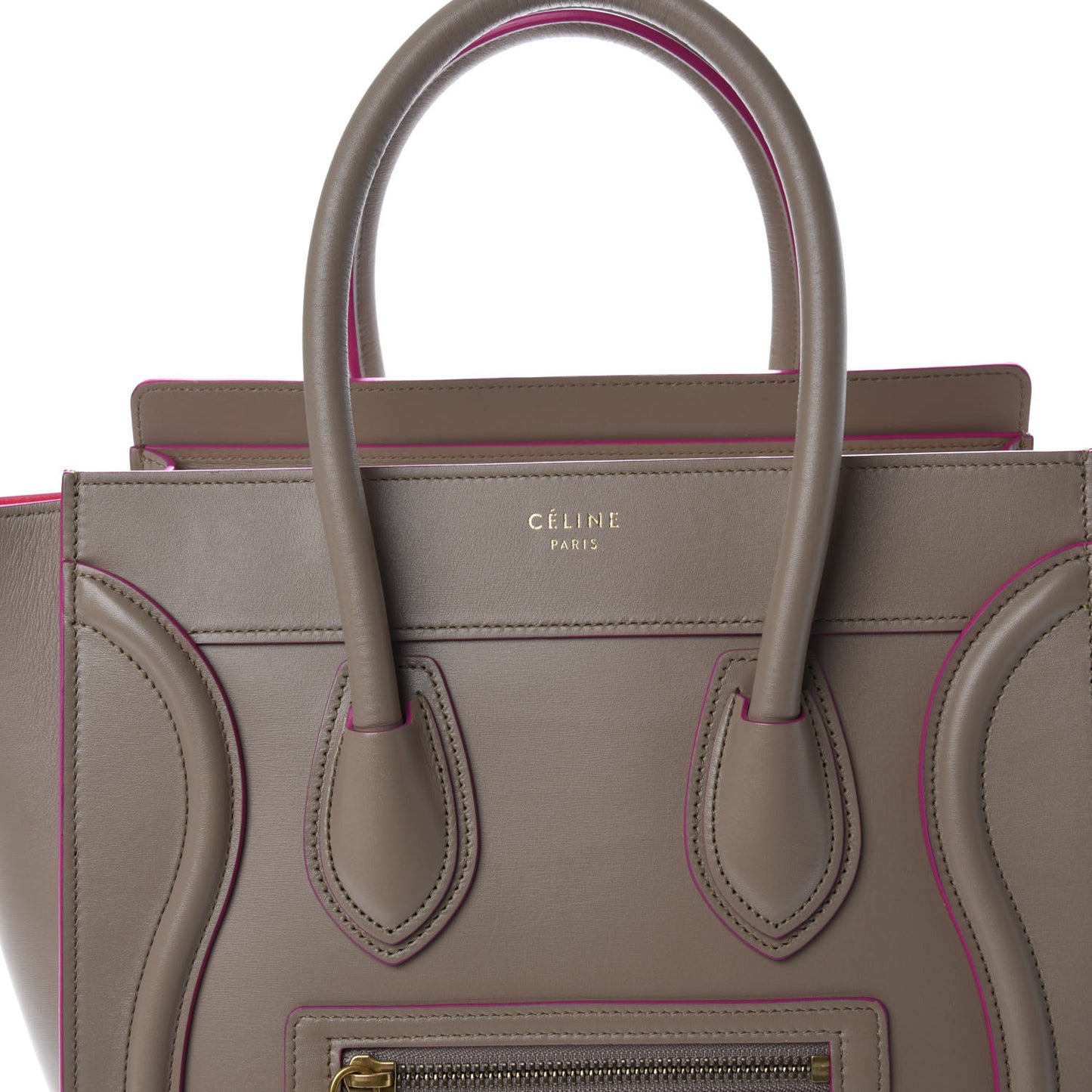 Palmelato Calfskin Micro Luggage Beige