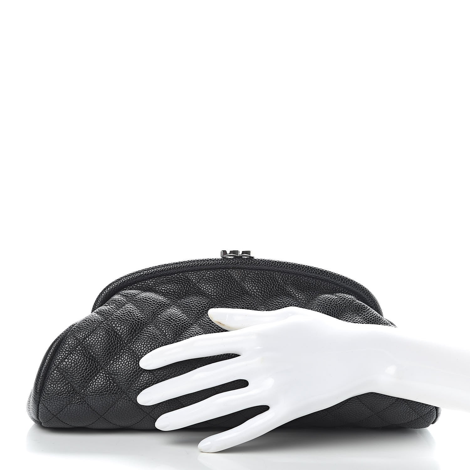 Chanel Caviar Quilted Timeless Clutch Black 2 of 7