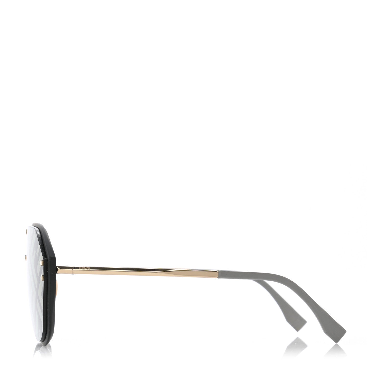 Fendi FF Fabulous Shield Sunglasses FF M0039/G/S Black 3 of 8