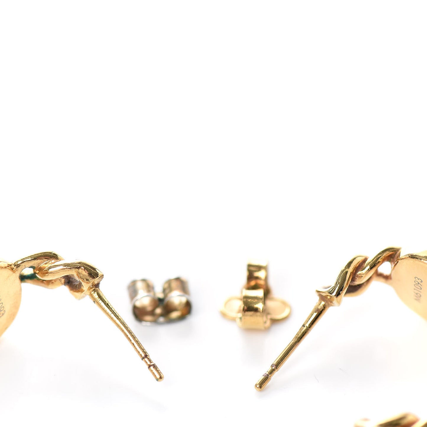 LV ID Chain Hoop Earrings