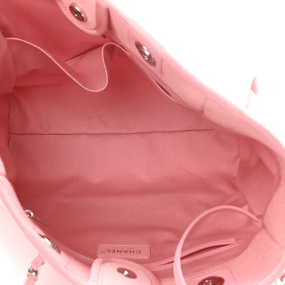 Chanel Mixed Fibers Small Deauville Tote Pink 5 of 11
