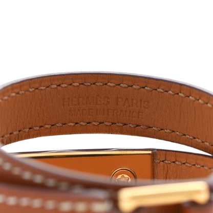 Hermes Barenia Rivale Double Tour Bracelet XS Fauve 4 of 7