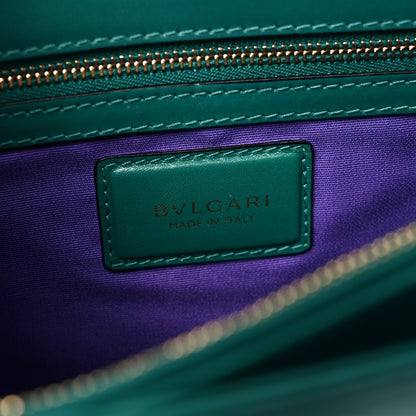 Bulgari Calfskin Serpenti Forever Shoulder Bag Emerald Green 6 of 10