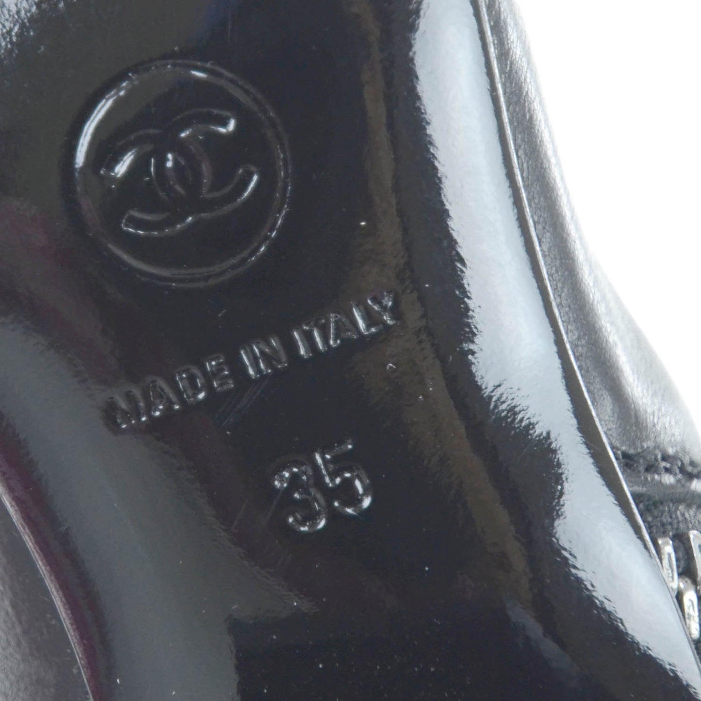 Leather Tall Riding Boots 35 Black