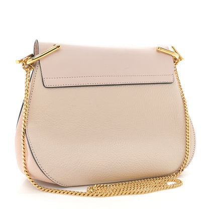 Chloe Grained Lambskin Medium Drew Shoulder Bag Cement Pink 3 of 13