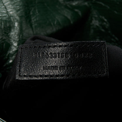 Saint Laurent Crinkled Lambskin Matelasse Monogram Medium Niki Chain Satchel Dark Green 7 of 10