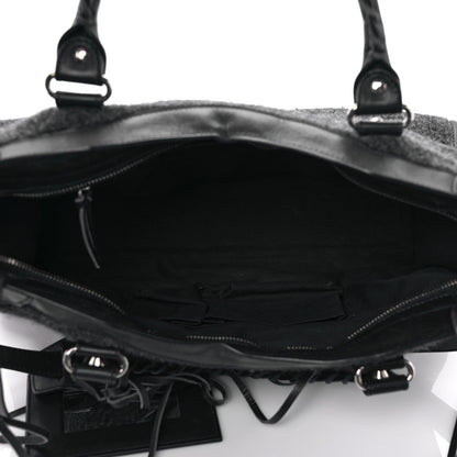 Balenciaga Alpaca Calfskin Classic Silver Hardware City Black 5 of 11