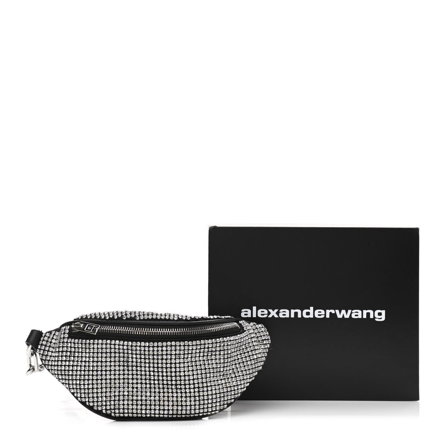 Alexander Wang Rhinestone Mesh Mini Attica Belt Bag Black 11 of 11