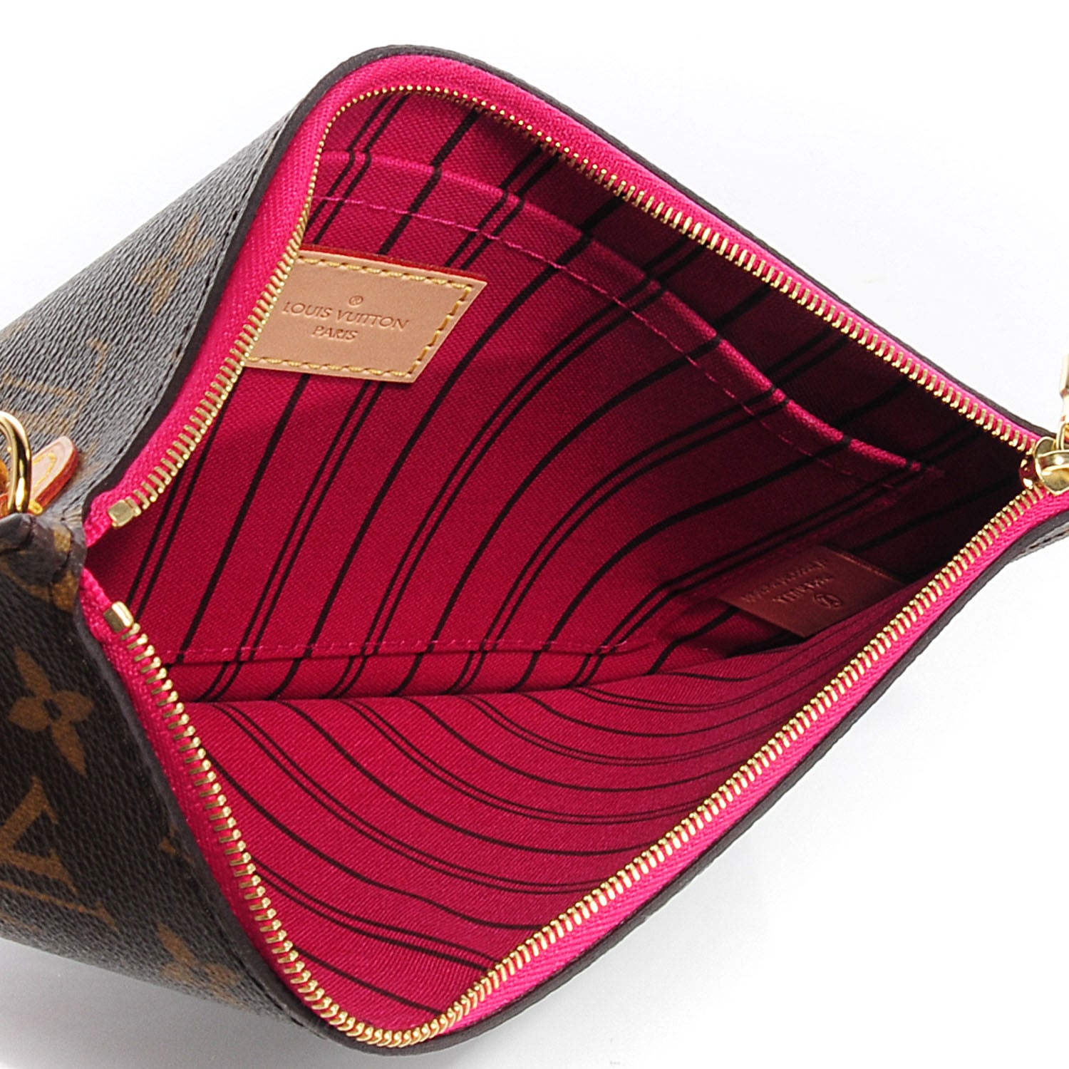 Louis Vuitton Monogram Neverfull MM GM Pochette Pivoine 5 of 8
