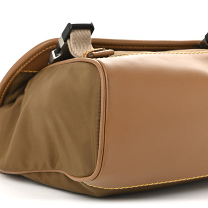 Prada Re-Nylon Nappa Triangle Medium Shoulder Bag Cocoa 8 of 9