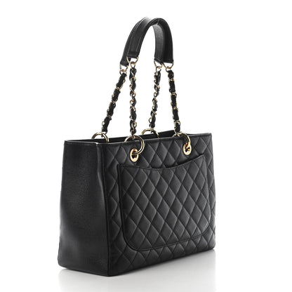 Chanel Caviar Quilted Grand Shopping Tote GST Black 3 of 9