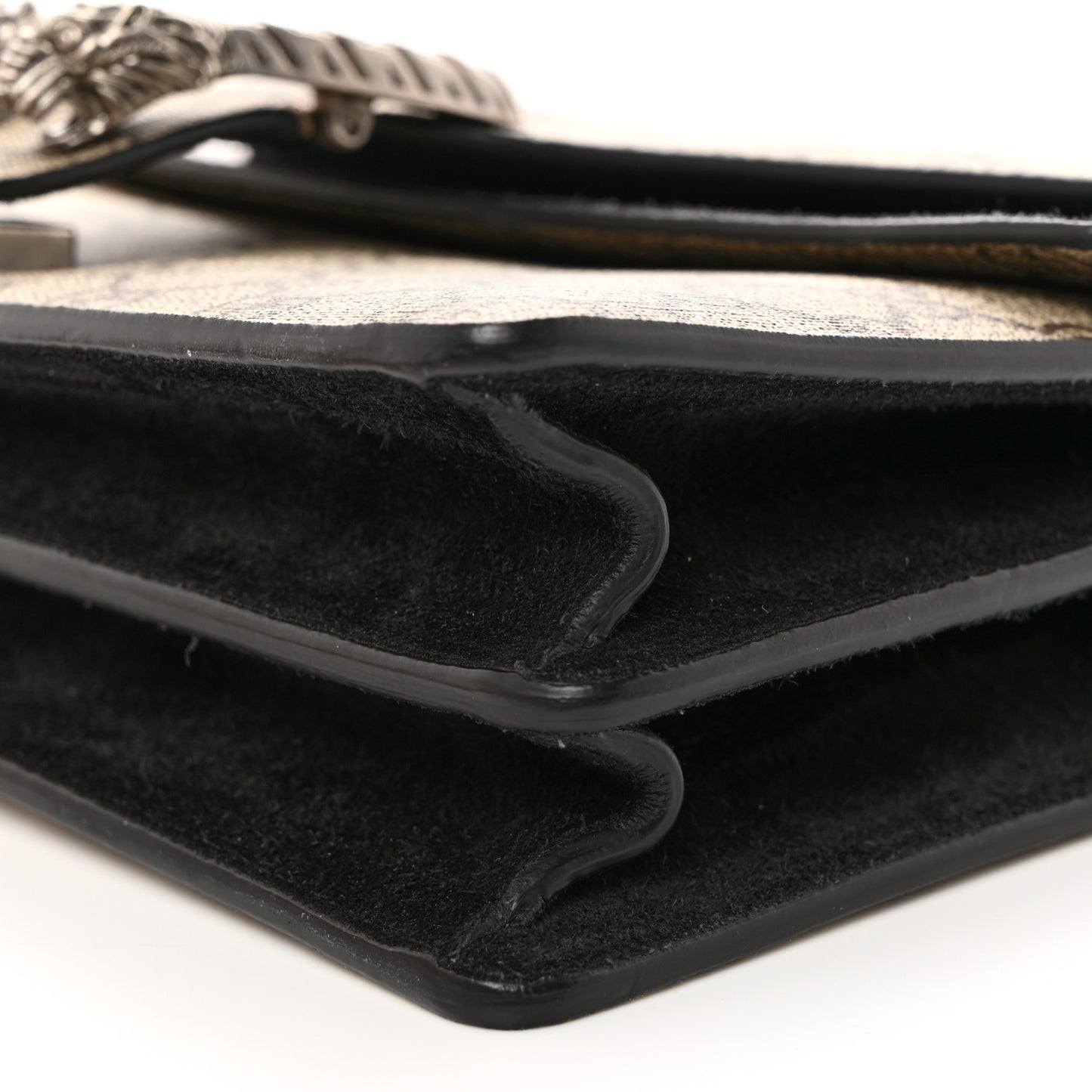 GG Supreme Monogram Small Dionysus Shoulder Bag Black
