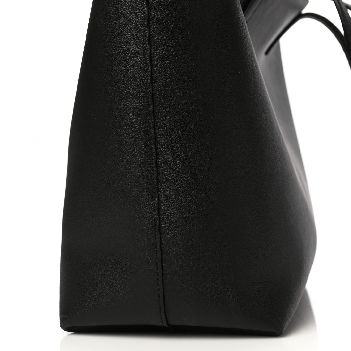 Calfskin Large Shopping Tote Black