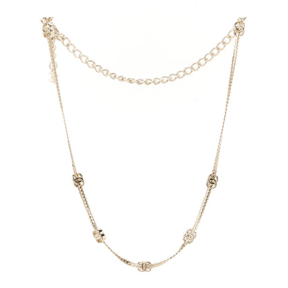 Chanel Metal CC Short Chain Necklace Gold 3 of 5