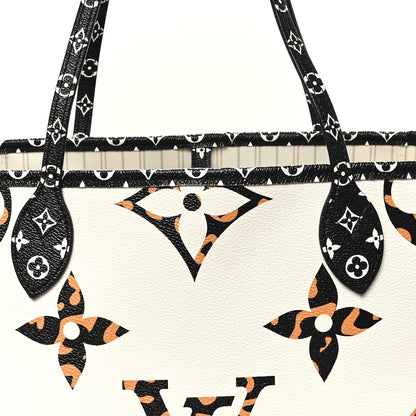 Louis Vuitton Monogram Giant Jungle Neverfull MM Ivory 8 of 12