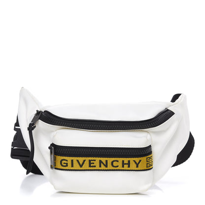 Givenchy Canvas Logo Belt Bag White Yellow 1 of 7