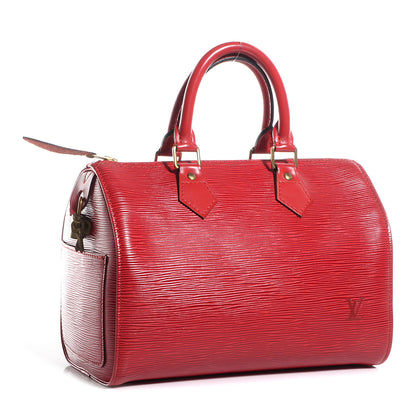 Louis Vuitton Epi Speedy 25 Rouge 3 of 7