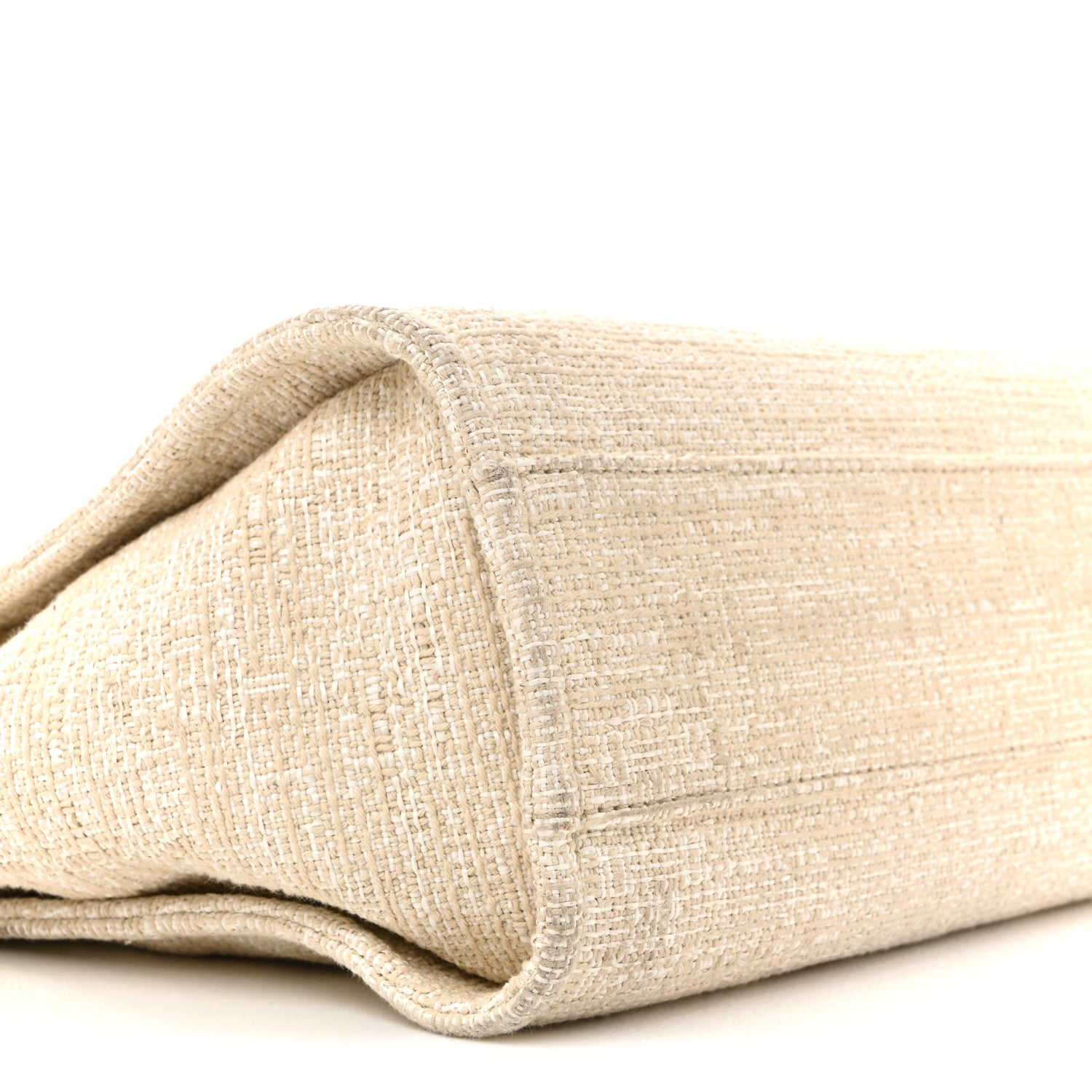 Chanel Lurex Boucle Small Deauville Tote Ivory 9 of 15