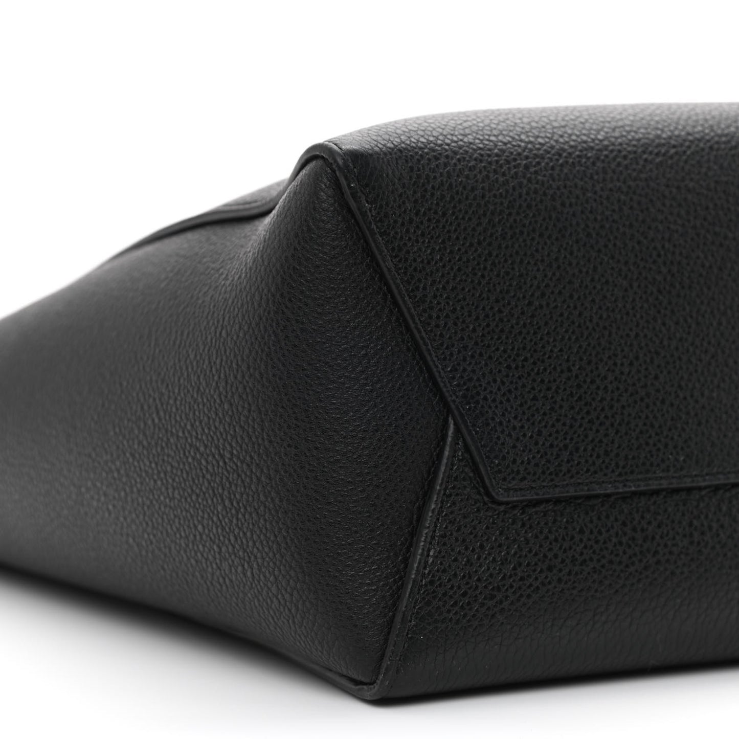 Soft Grained Calfskin Small Sangle Bucket Bag Black
