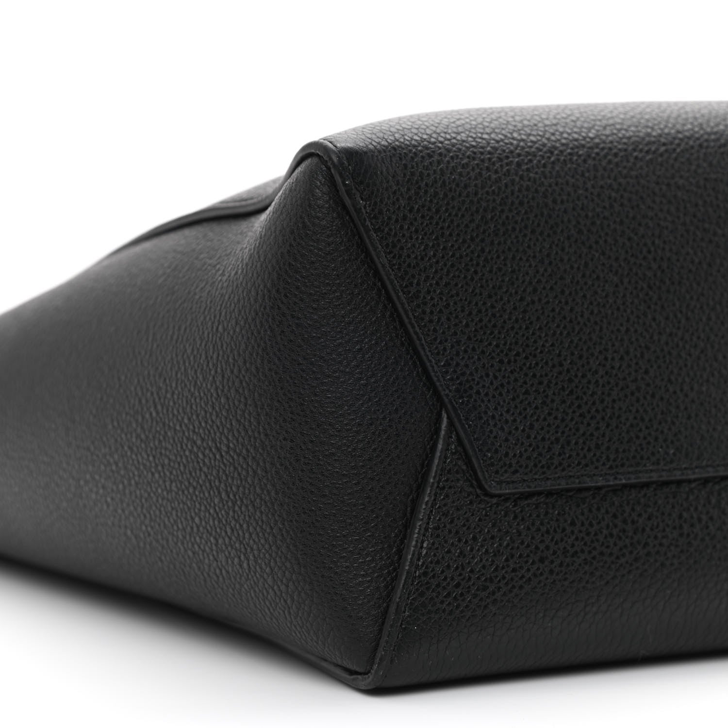 Celine Soft Grained Calfskin Small Sangle Bucket Bag Black 8 of 9