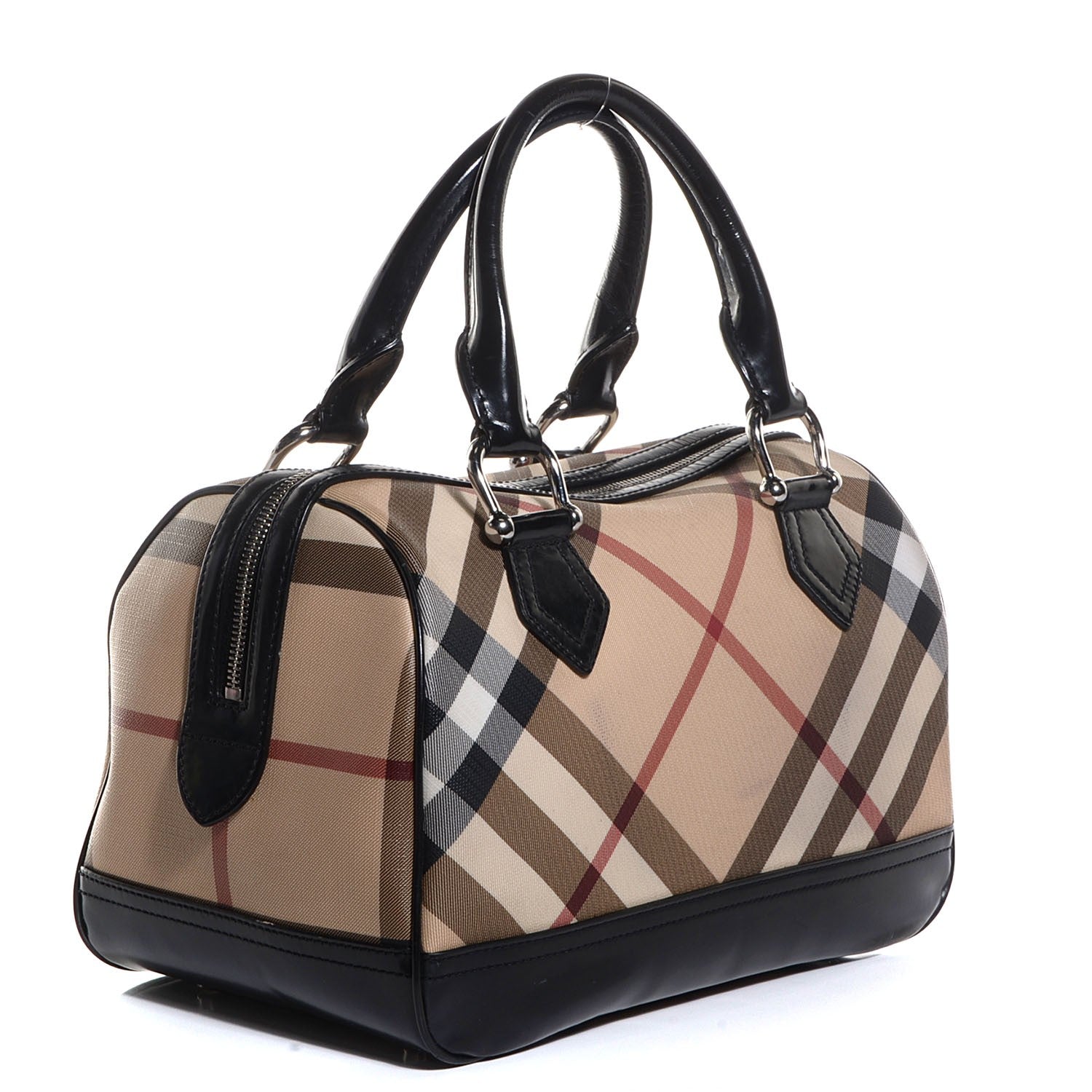 Burberry Nova Check Bowling Bag Black 3 of 9