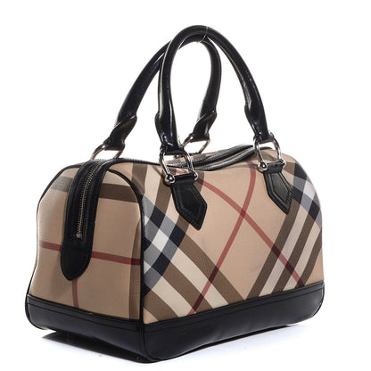 Burberry Nova Check Bowling Bag Black 3 of 9