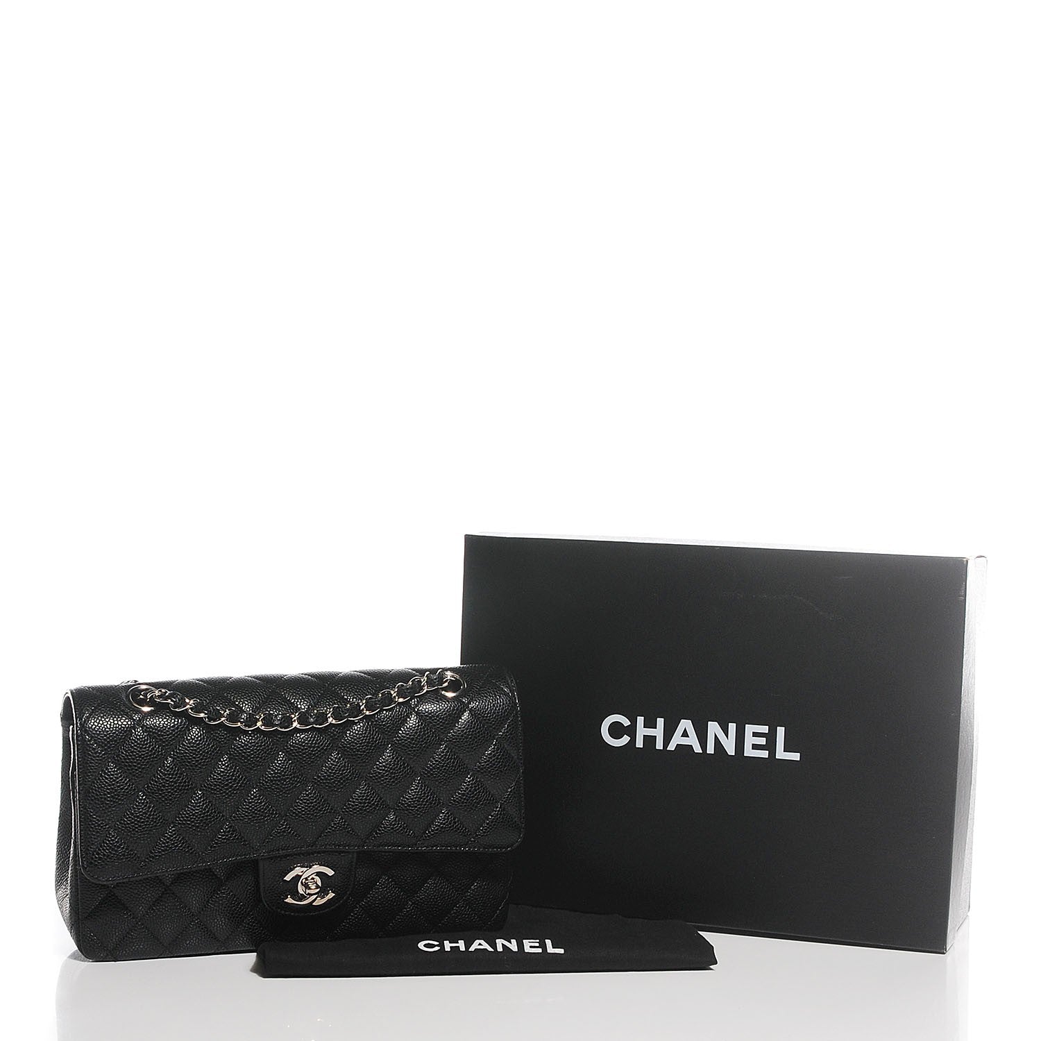 Chanel Caviar Quilted Medium Double Flap Black 4 of 8