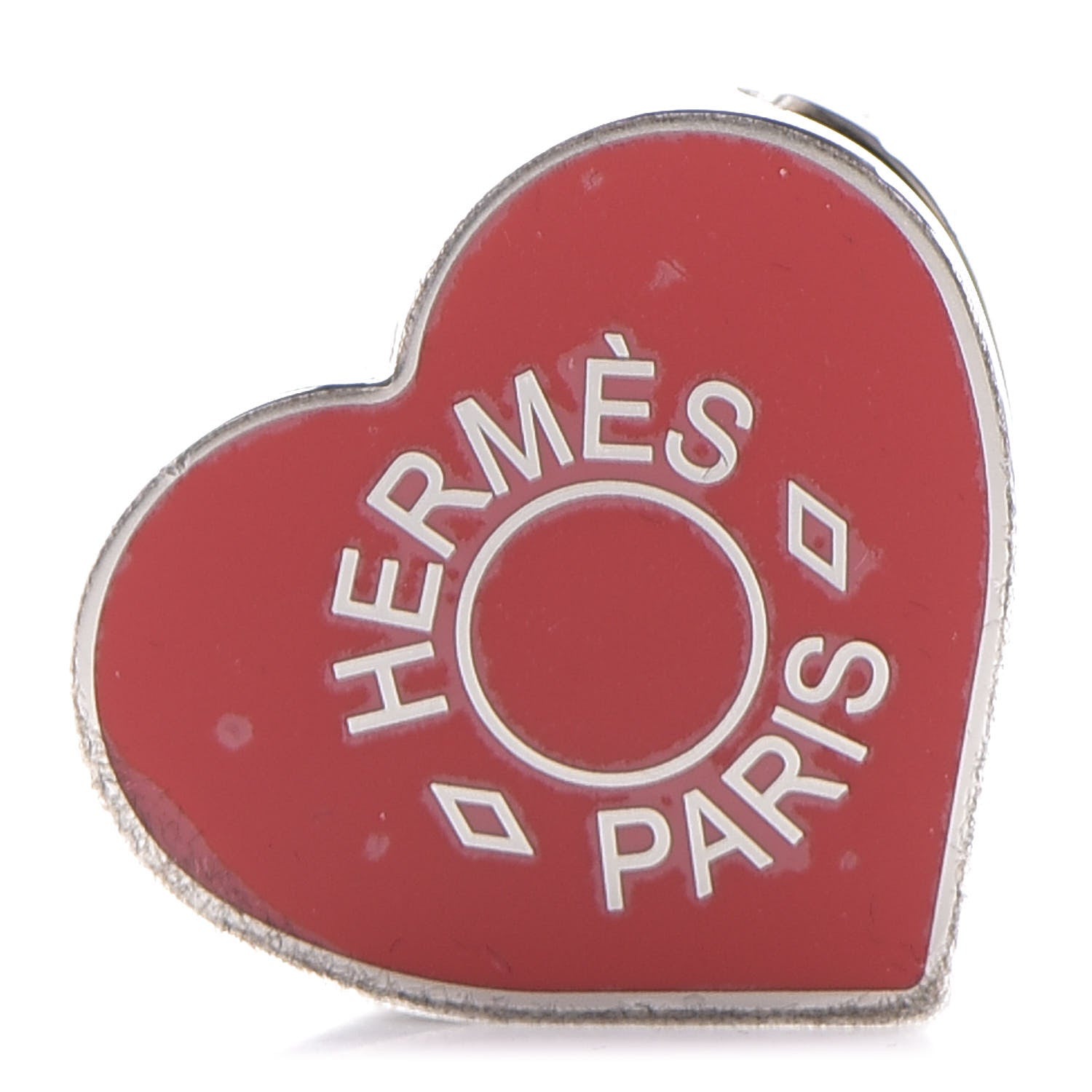 Hermes Palladium Coeur Scarf Ring Rouge 1 of 4