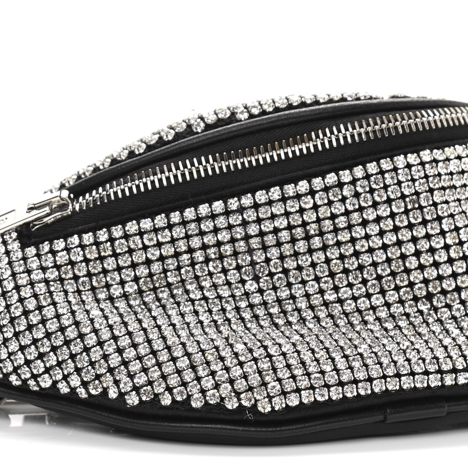 Alexander Wang Rhinestone Mesh Mini Attica Belt Bag Black 9 of 11